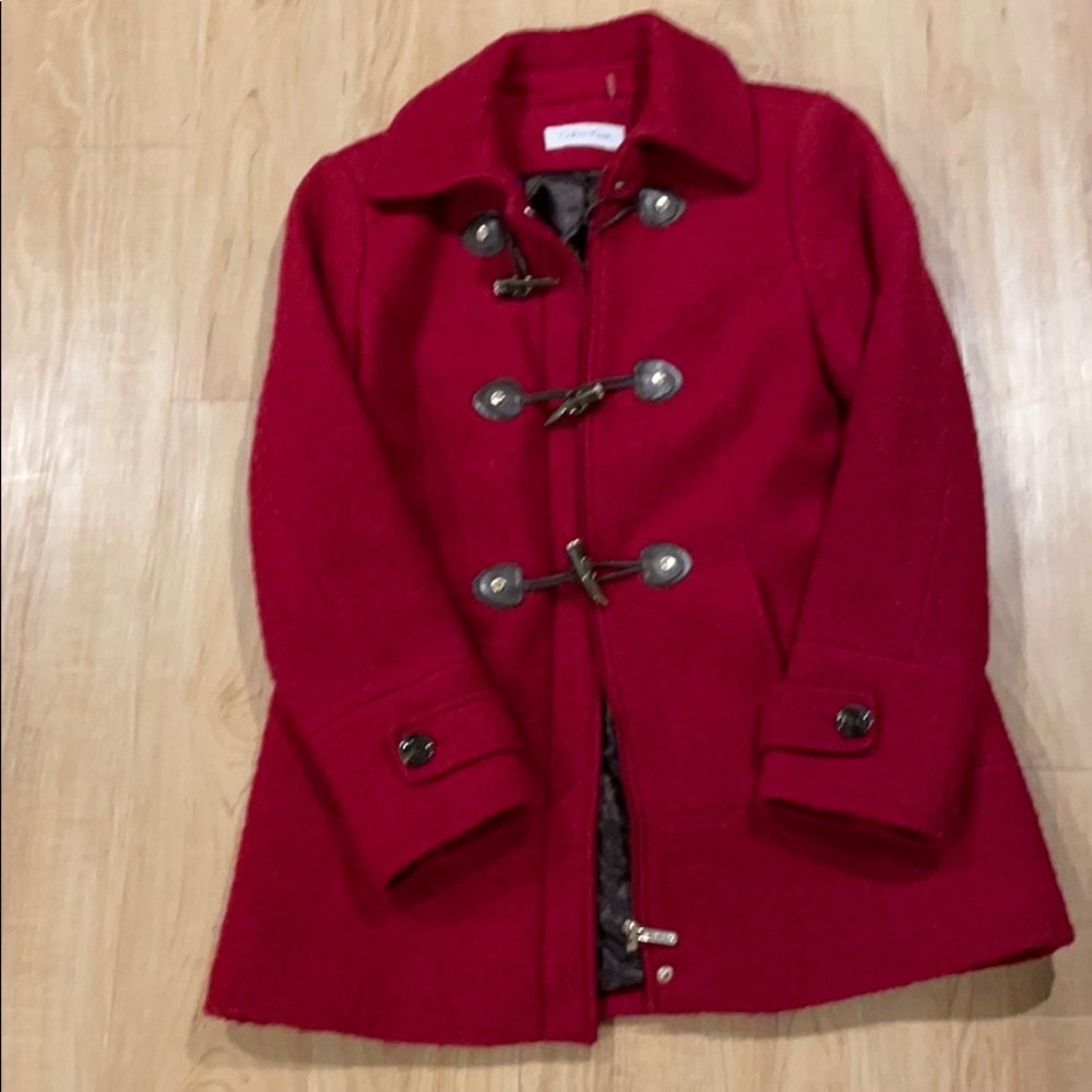 Vintage Calvin Klein wool pea coat